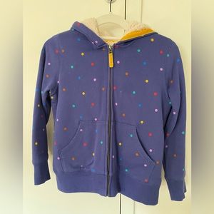Boden Kids Sherpa Lined Hooded Sweatshirt (kids size 9/10)